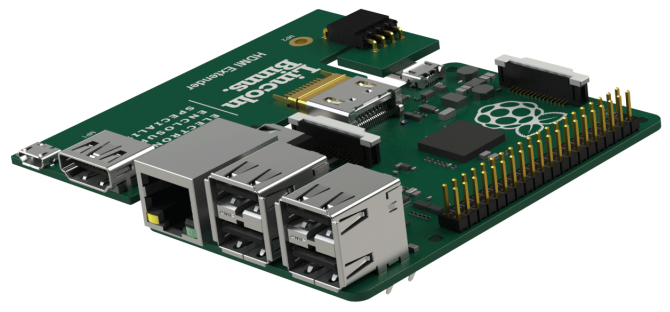 Pi3 with HDMI Extender from Lincoln Binns