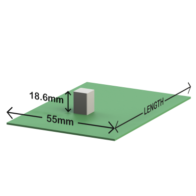 E-Case A PCB dimensions