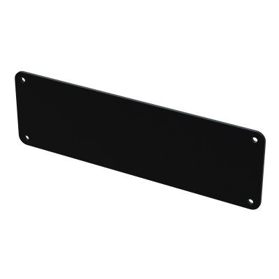 E-Case D - End Plate - Black - 4 Hole