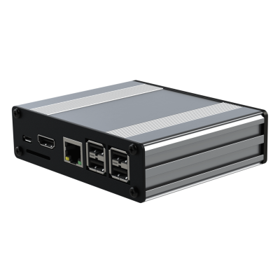 Pi-Box Pro - POE - Silver - No SD Access