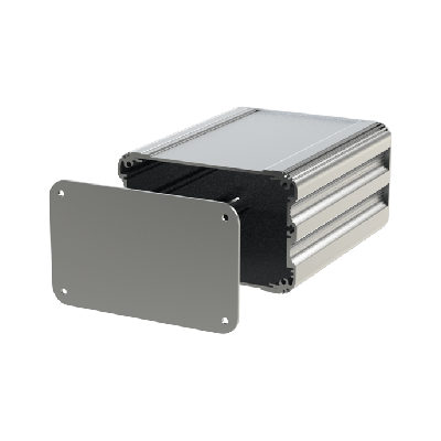 UnioBox 2 Extruded Aluminium Box in silver