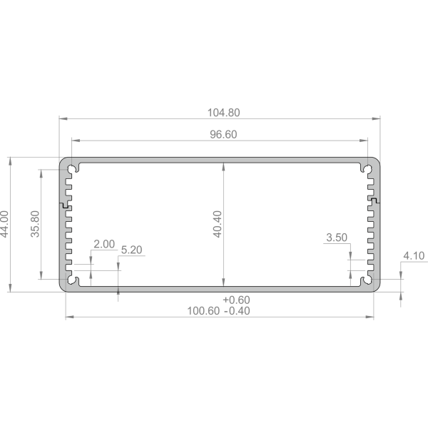 Combi Case 100 Kit at 44mm case dimensions