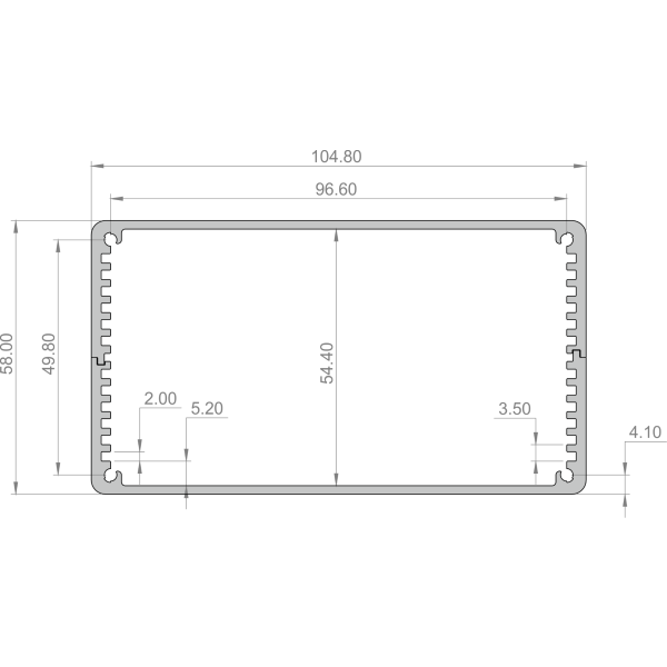 The Combi-Case 100 Kit 58mm case dimensions