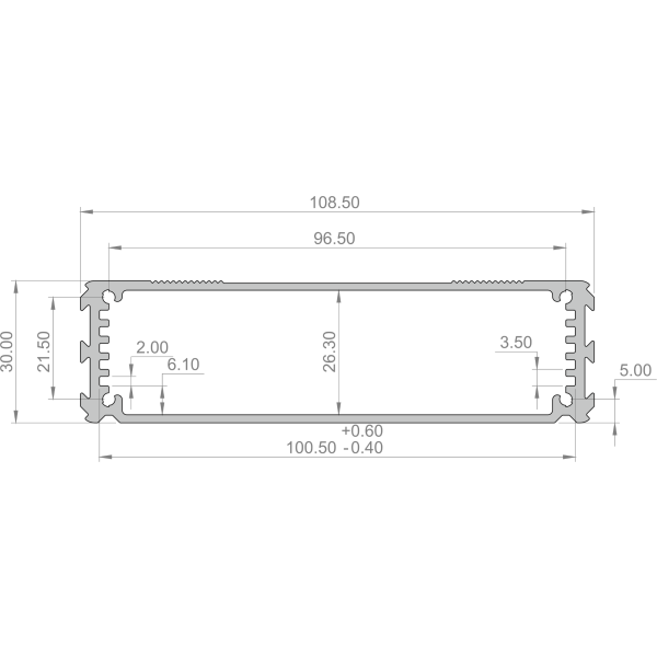 E-Case B Enclosure Dimensions