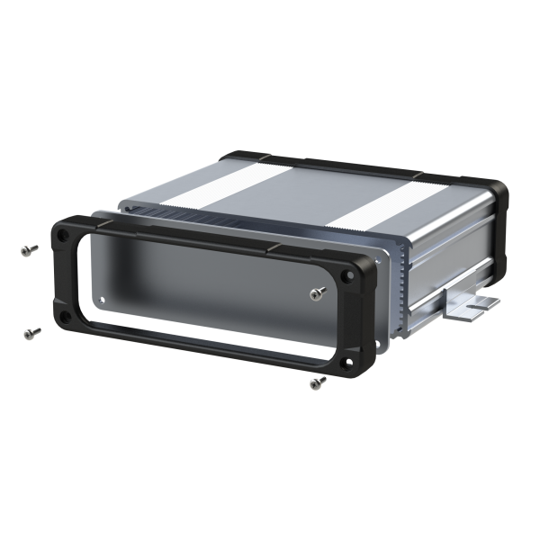 Extruded aluminium enclosure E-Case D Kit and accessories
