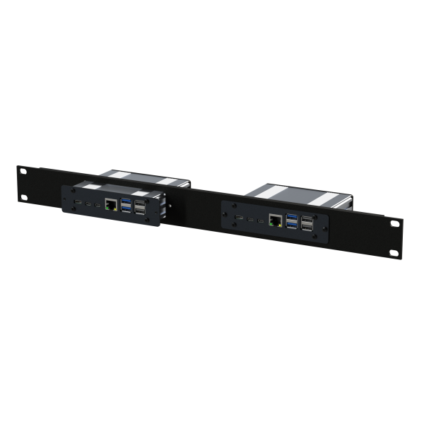 2 x removable Pi-Box Pro 5 units mounted in a 19