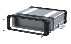 Extruded aluminium enclosure E-Case D Kit and accessories