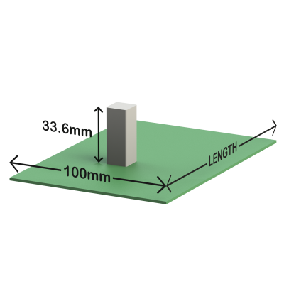 E-Case C extruded aluminium enclosure height