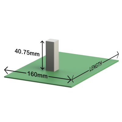Extruded aluminium enclosure E-Case D height