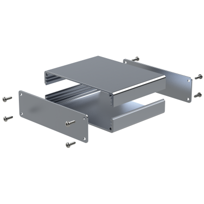 The Combi-Case 100 Kit 30mm U-section extruded aluminium enclosure 
