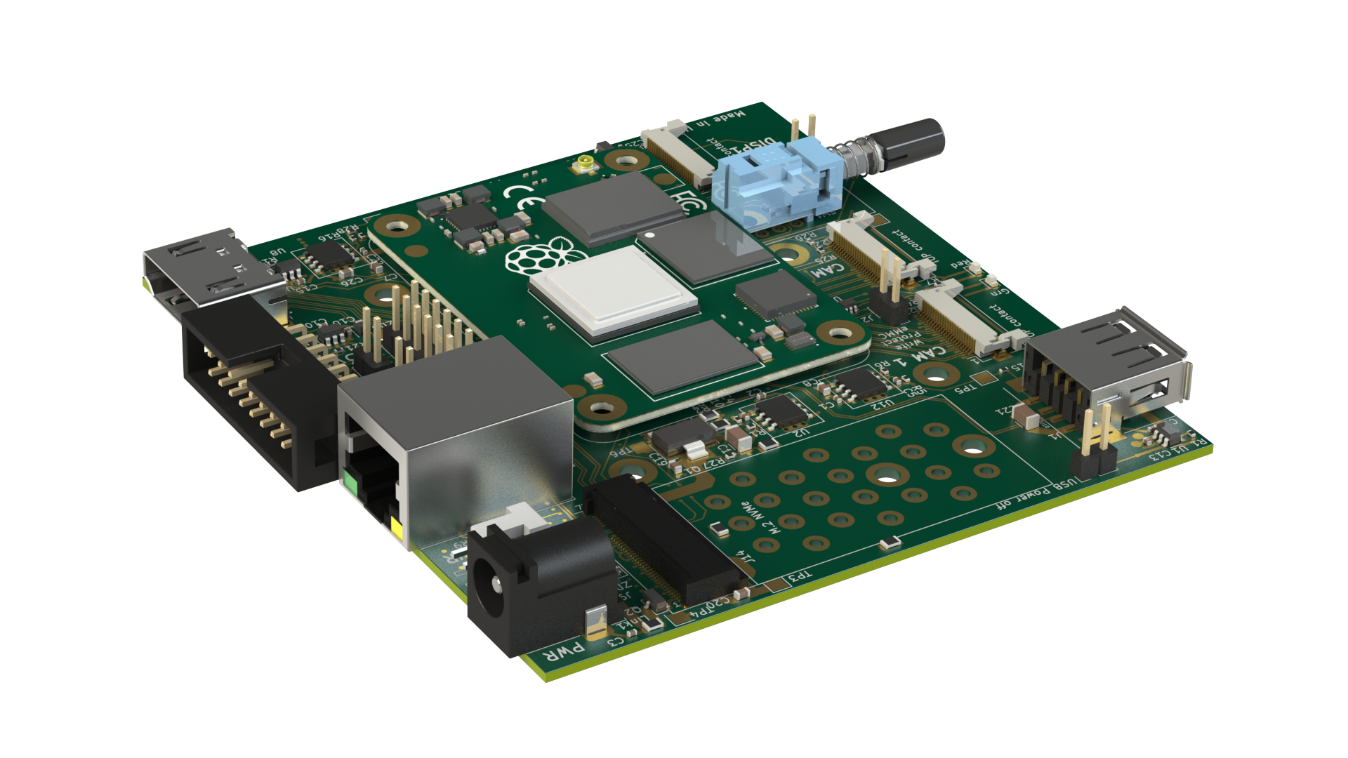 Customised PCB for the Raspberry Pi Module 4 - Lincoln Binns